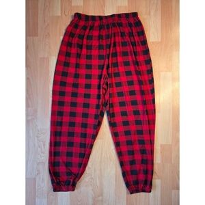 Shein buffalo plaid pajama pants